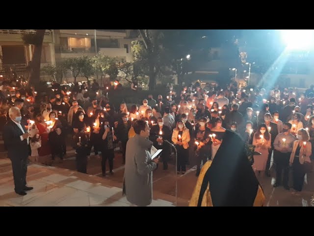 Χριστός Ανέστη με καταιγίδα από πυροτεχνήματα – Άγ. Γεώργιος Ζωγράφου (video)